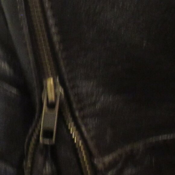 Danier Chocolate Brown Leather Bomber Jacket, XS, Slightly Distressed, J115 - Picture 5 of 11